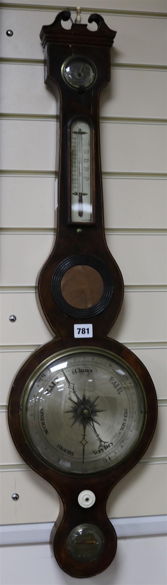 A banjo barometer, 97cm